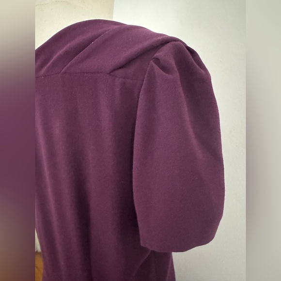 Prada Label Deep Purple Short Sleeve Dress Size 46 - Picture 9 of 16